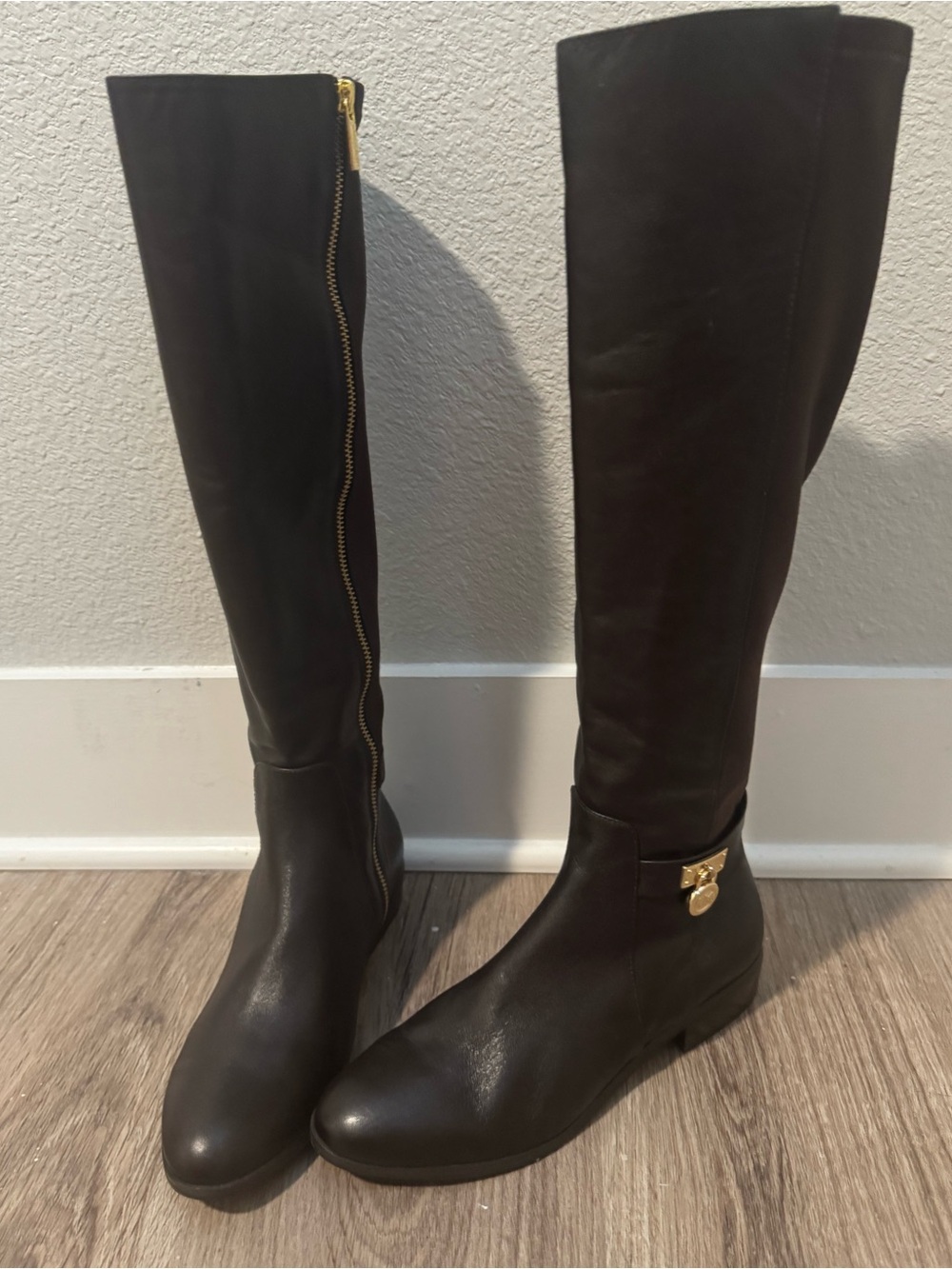 MICHAEL Michael Kors Hamilton Brown Riding Boots